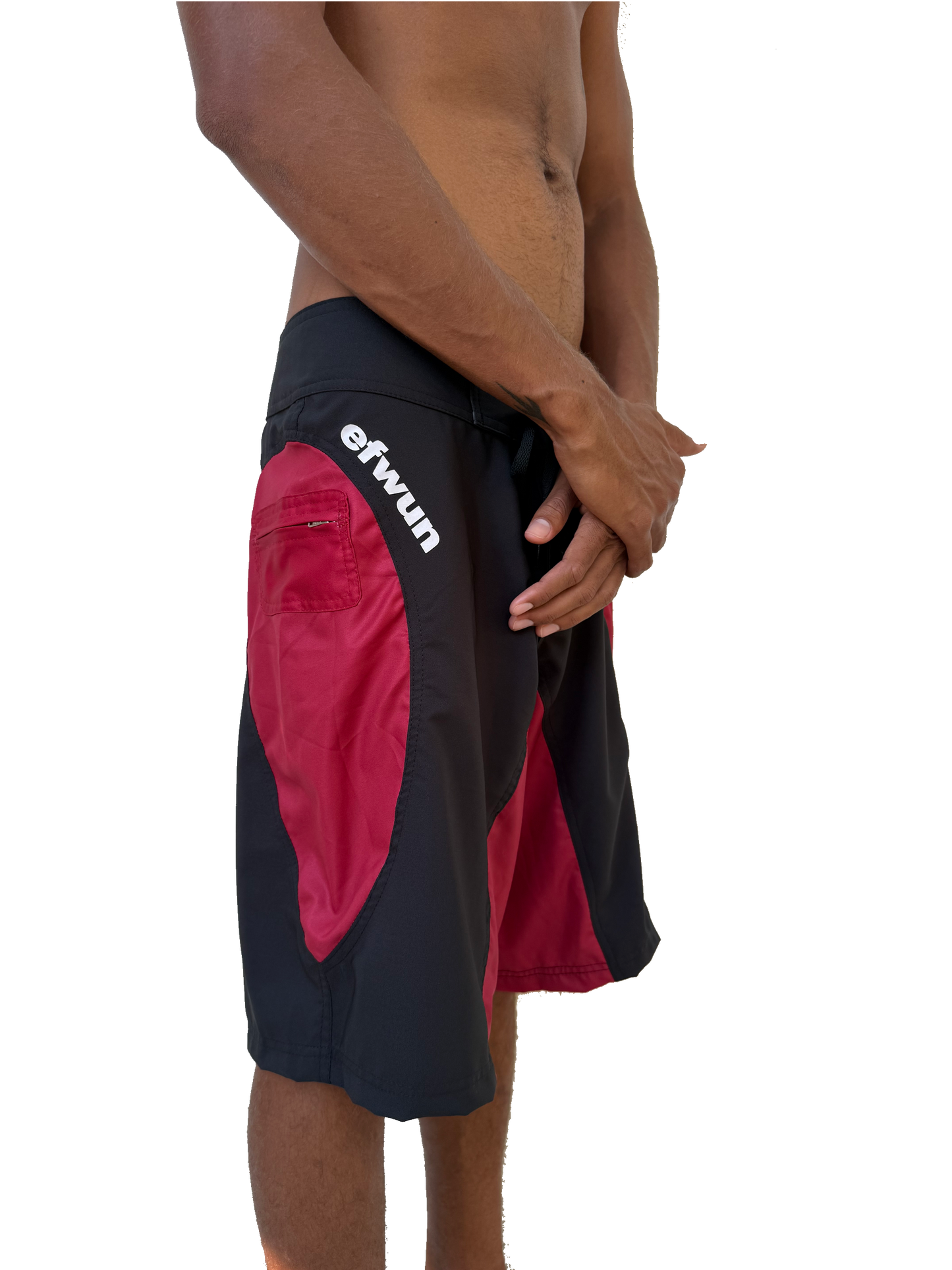 Techwun Surf Trunk - Black/Red (Pre Order Closed)