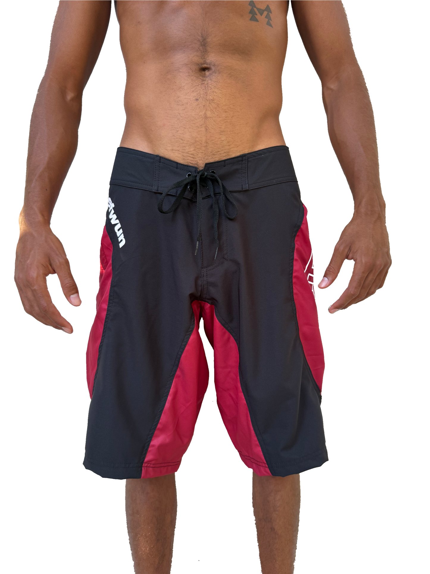 Techwun Surf Trunk - Black/Red (Pre Order Closed)