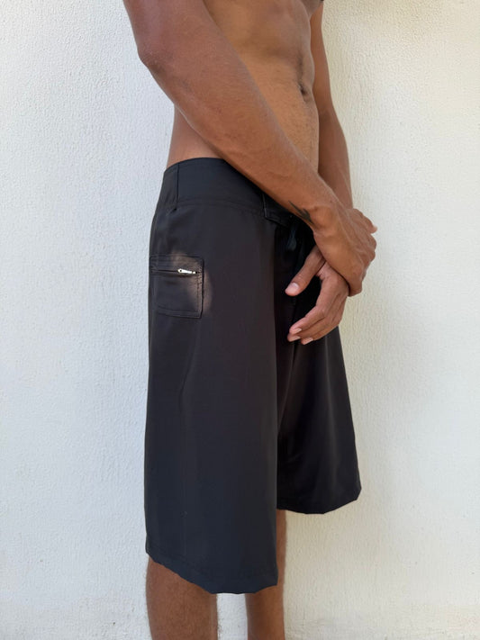 Plain Wun Surf Trunk - Black  (Pre-Order Closed)
