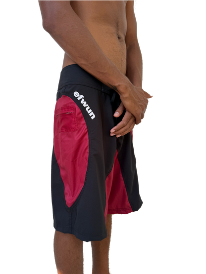Techwun Surf Trunk - Black/Red (Pre Order Closed)
