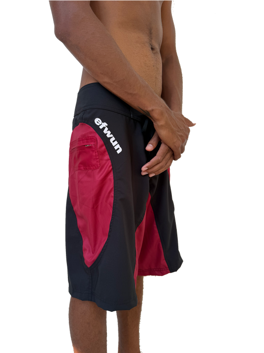 Techwun Surf Trunk - Black/Red (Pre Order Closed)
