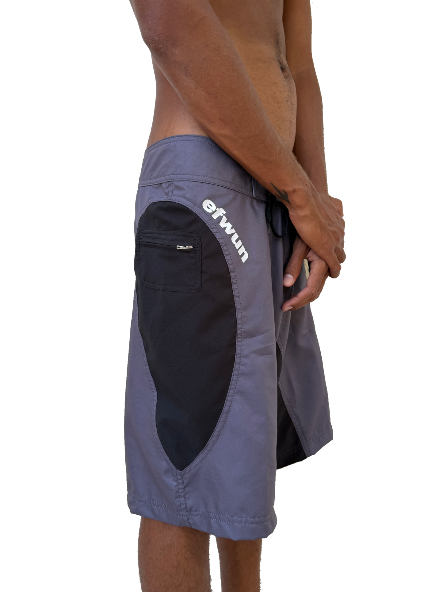Techwun Surf Trunk - Grey/Black (Pre Order closed)