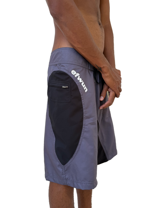 Techwun Surf Trunk - Grey/Black (Pre Order closed)