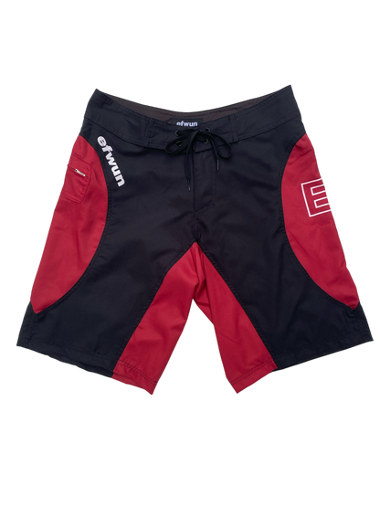 Techwun Surf Trunk - Black/Red