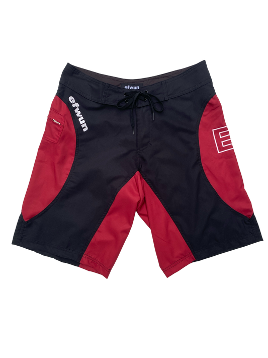 Techwun Surf Trunk - Black/Red