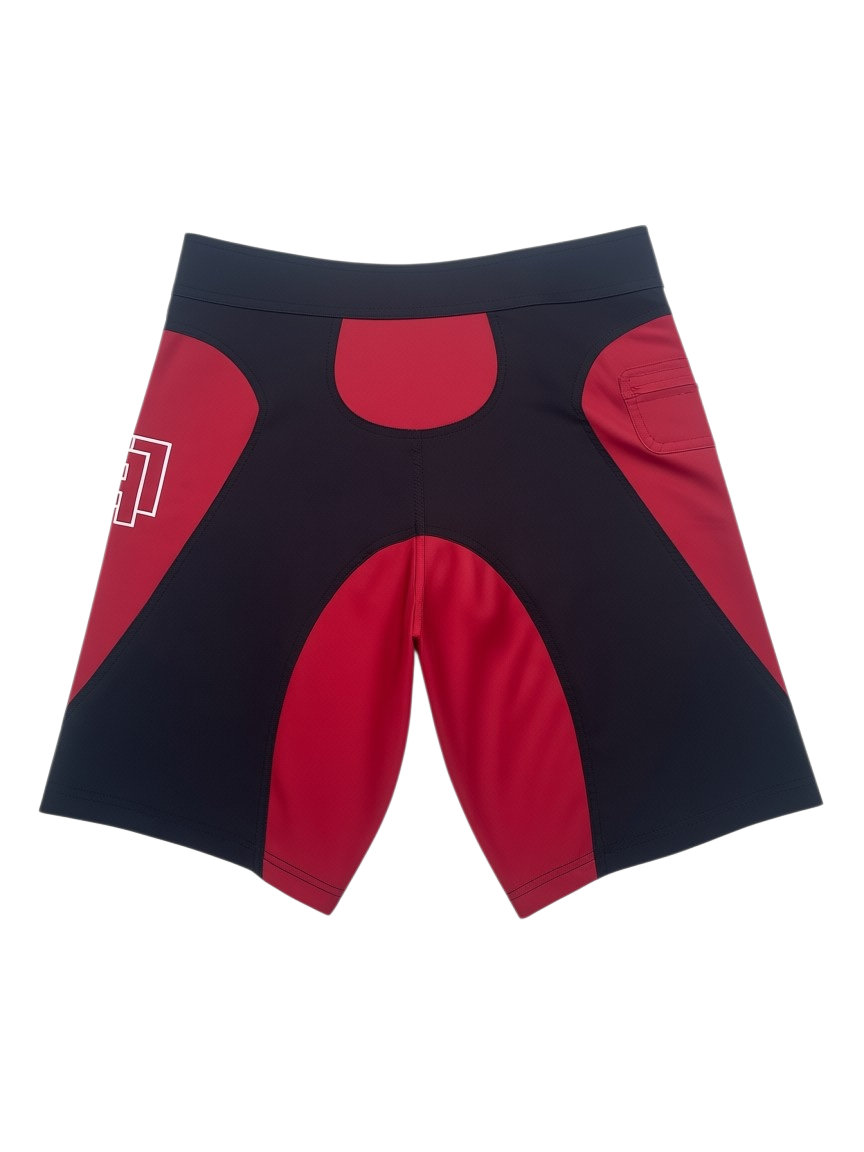 Techwun Surf Trunk - Black/Red