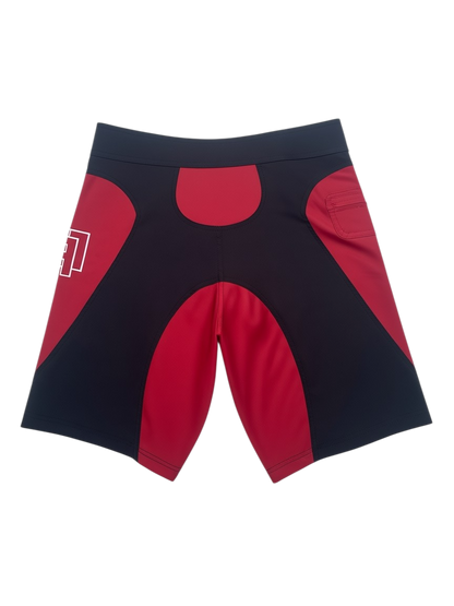 Techwun Surf Trunk - Black/Red