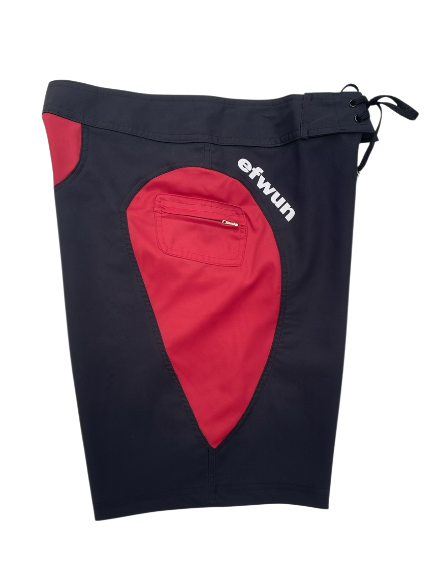Techwun Surf Trunk - Black/Red