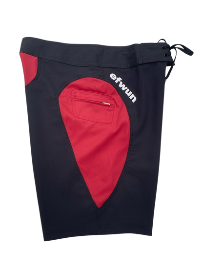 Techwun Surf Trunk - Black/Red