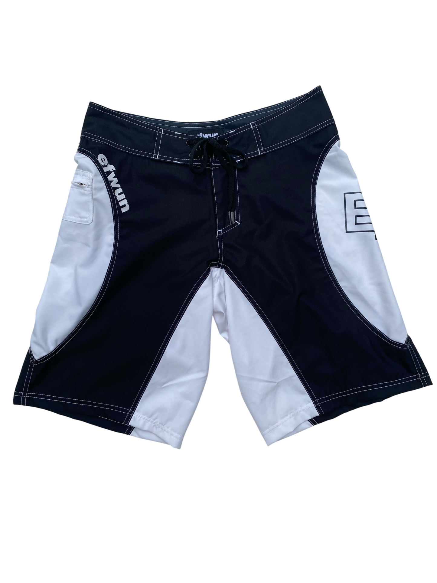 Techwun Surf Trunk - Black/White