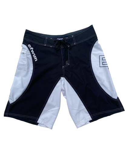 Techwun Surf Trunk - Black/White