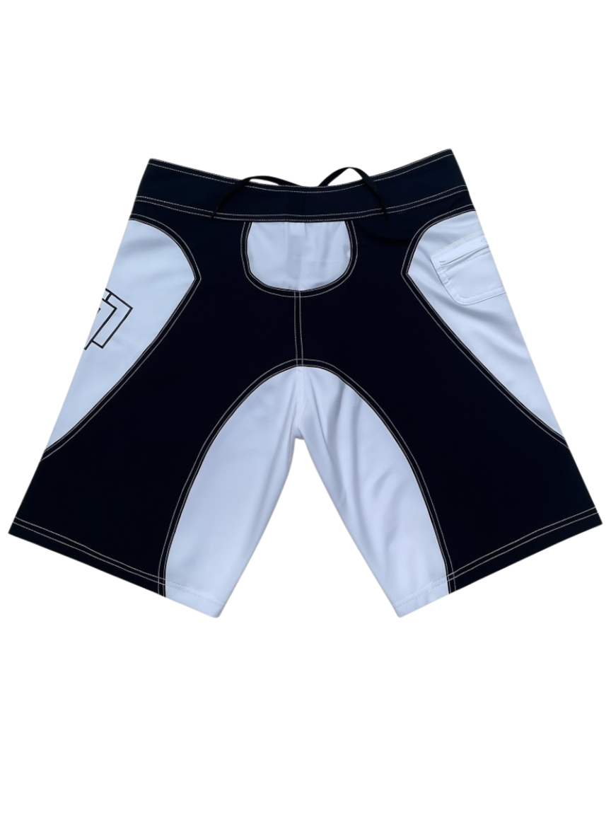 Techwun Surf Trunk - Black/White