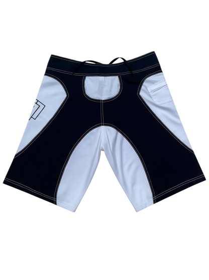 Techwun Surf Trunk - Black/White
