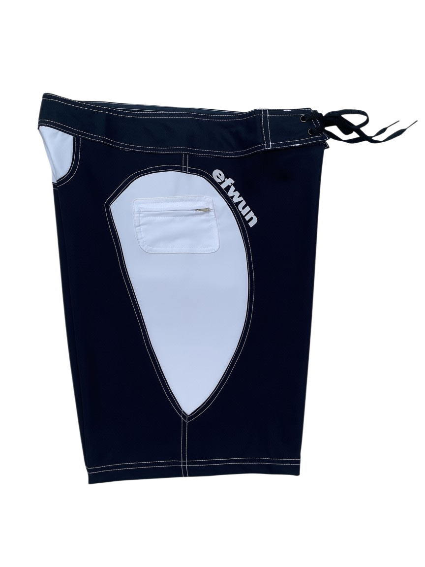 Techwun Surf Trunk - Black/White